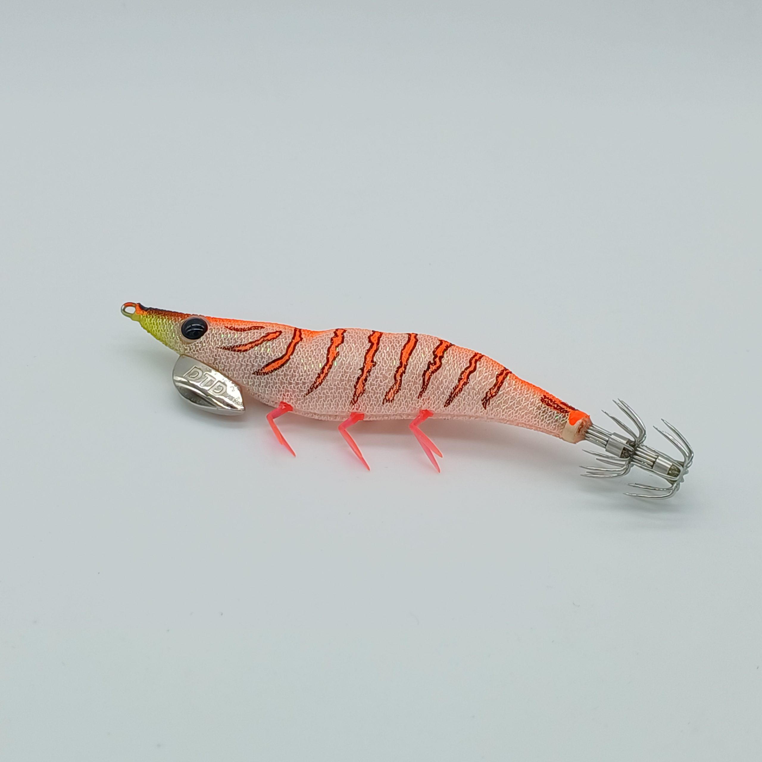 DTD Gamberino 3.0 White - Esca Artificiale Da Pesca A Forma Di Gambero, Luminosità Blu, Peso 14.3g